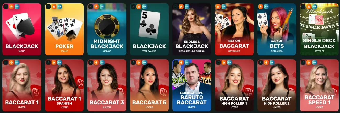 betnjet casino table